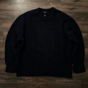 H&M navy wool sweater
